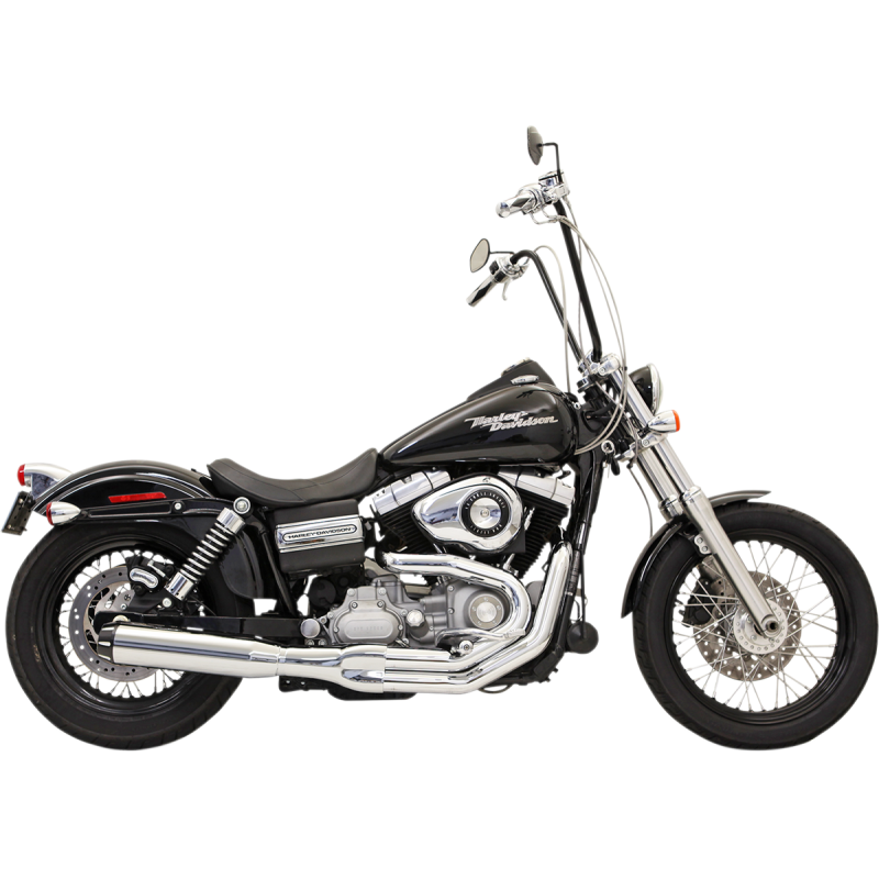 BASSANI XHAUST 91-17 DYNA B1 POWER 2:1 FS CHROME 1D18R