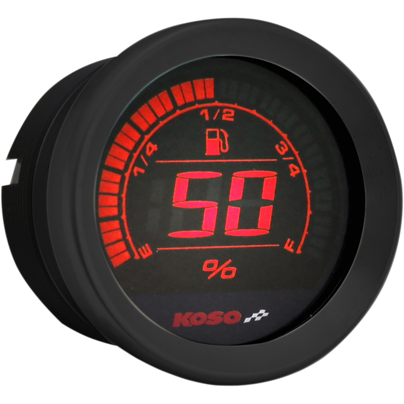 KOSO NORTH AMERICA FUEL GAUGE HD 2" BLK BA050210