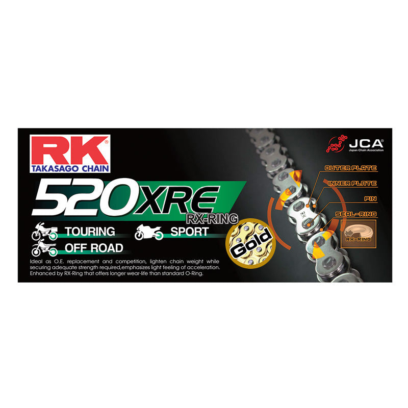 RK GB520XRE CHAIN 100L-RL GOLD GB520XRE-100