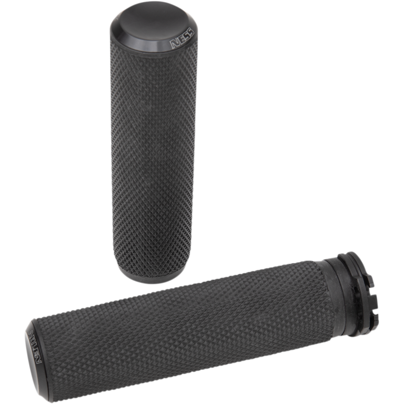 ARLEN NESS GRIPS KNURLED RUBBER CBL BLK 07-325