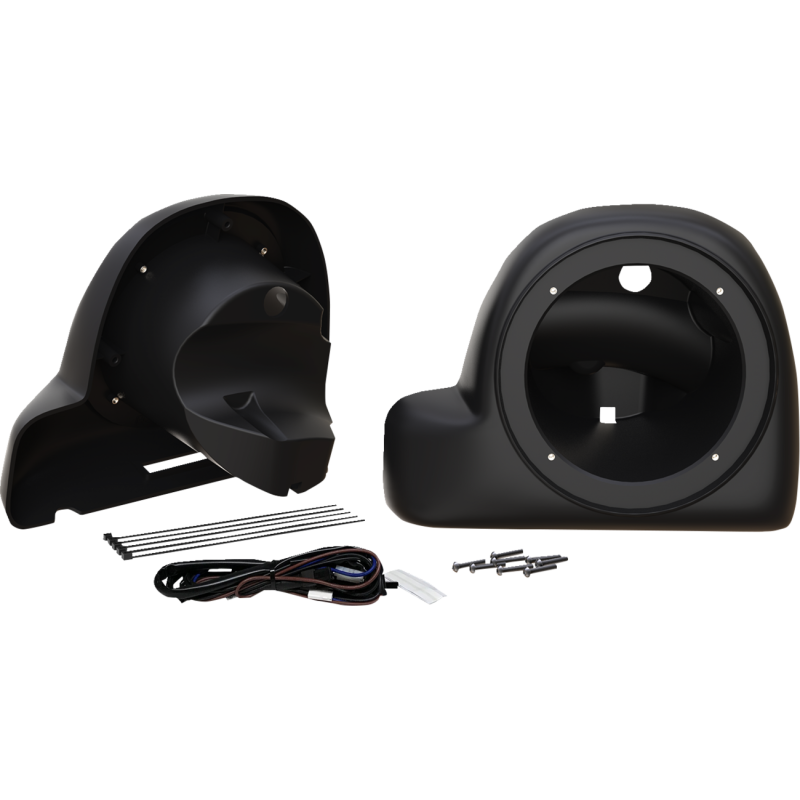WILD BOAR AUDIO AIR COOLED FAIRING LOWER 6.5" SPEAKER ADAPTORS FOR 14-23 WBACL