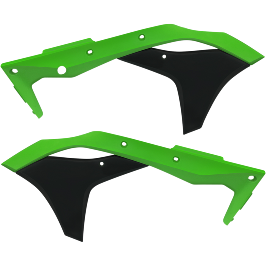 ACERBIS RADIATOR SHROUD- KX250FGREEN/BLACK 2630611089