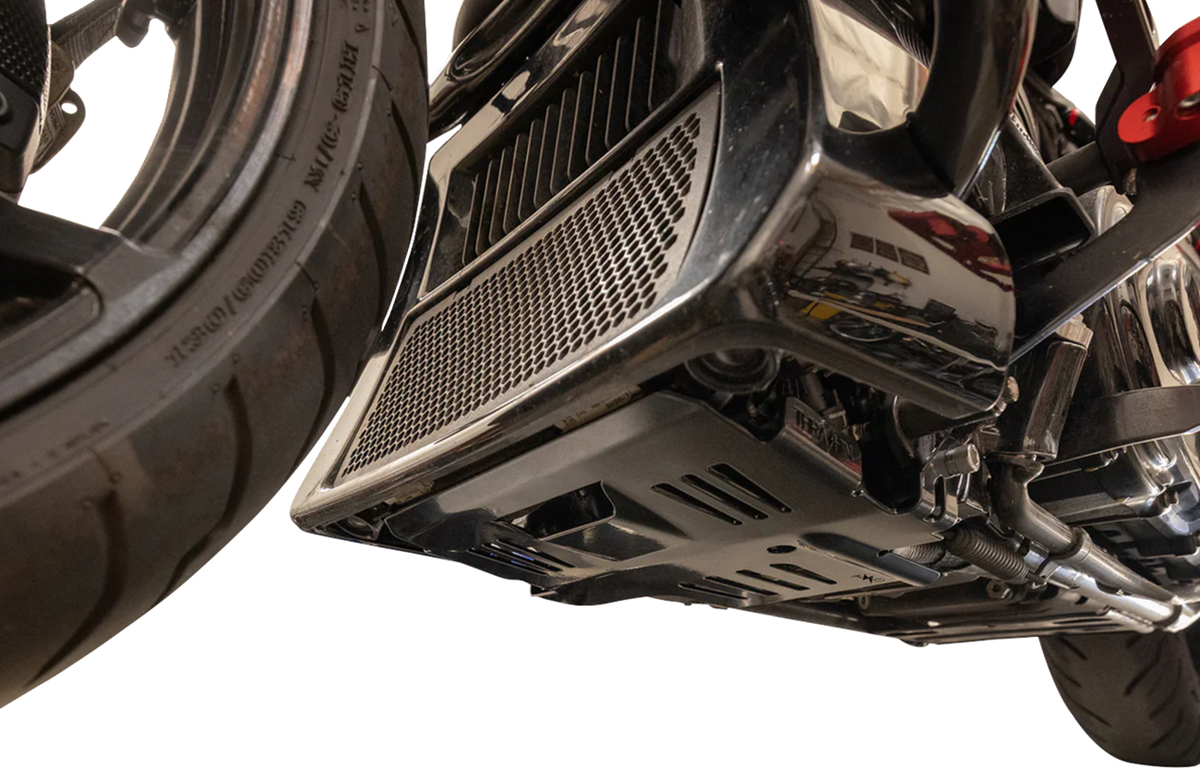 THRASHIN SUPPLY CO. SKID PLATE TOURING M8 BLK TSC-3037-1