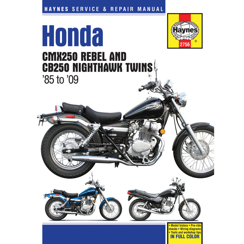 HAYNES MANUEL HAYNES HONDA REBEL  NIGHTHAWK TWINS 85-09 M2756