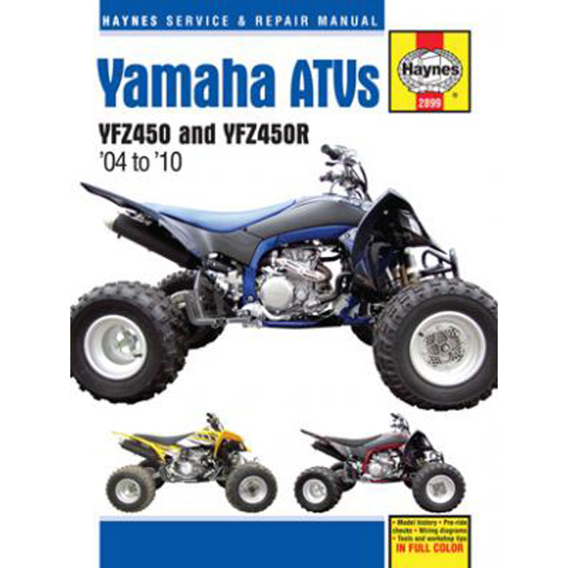 HAYNES MANUAL YAMAHA YFZ450 04-09 / YFZ450R 09-10 M2899