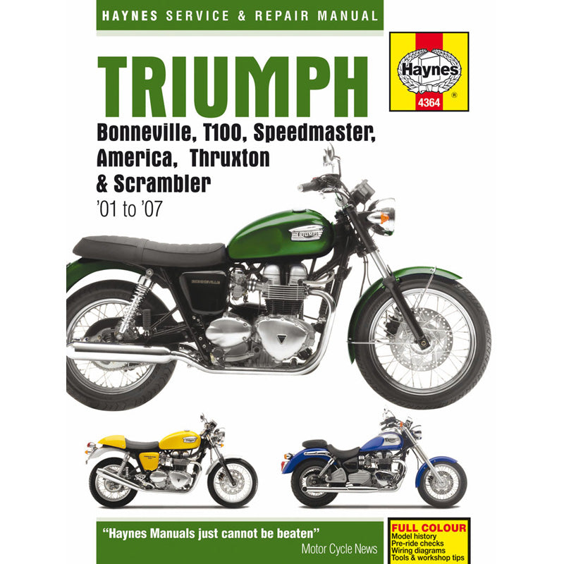 HAYNES HAYNES DELUXE MANUAL TRIUMPH BONNEVILLE 2001-2005. M4364