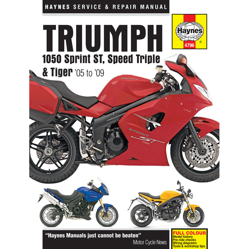HAYNES HAYNES TRIUMPH 1050 SPRING STSPEED TRIPLE TIGER M4796