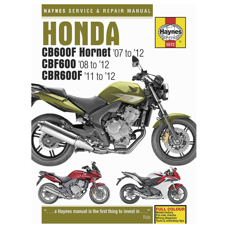 HAYNES HAYNES MANUAL HONDA CBF600F 09-12 M5572