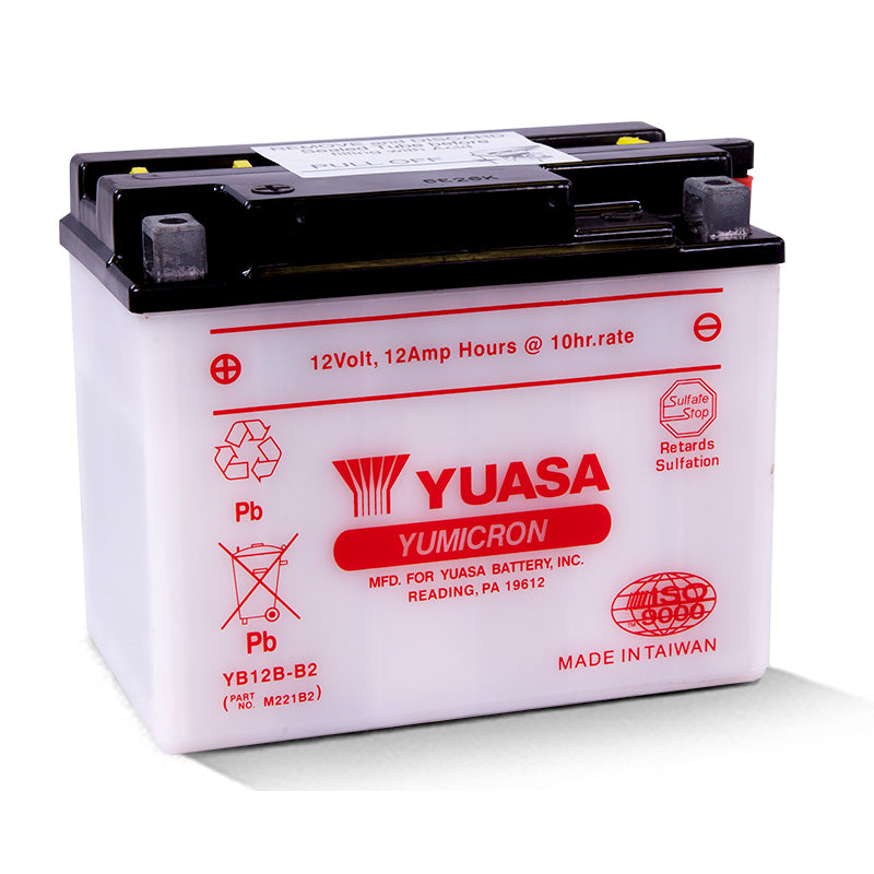 YUASA YB12B-B2     YUASA BATTERY YB12B-B2