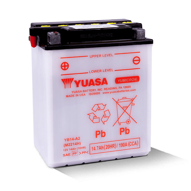 YUASA YB14-A2      YUASA U.S.A. YB14-A2