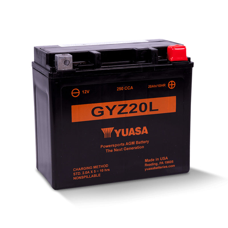 YUASA FA GYZ20L ACTIVATED YUASA USA NEW TECHNOLOGY GYZ20L