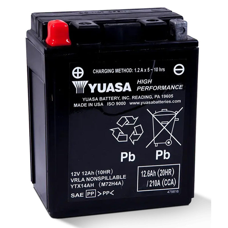 YUASA FA YTX14AH ACTIVATED  YUASA USA (YTX14AH-BS) YTX14AH