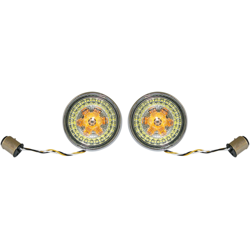 CUSTOM DYNAMICS SIGNAL FLAT 1157 SMK CHR PB-BB-AW-1157CS
