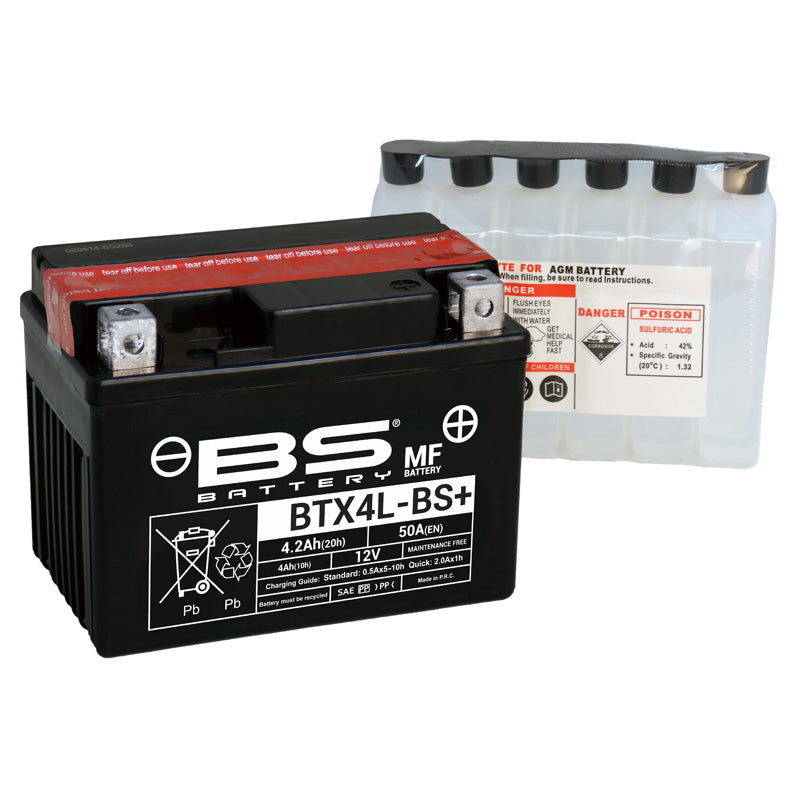 BS BATTERY BS MF - BTX4L-BS+ / BTZ5S-BS (YTX4L-BS+/YTZ5S-BS) YTX4L-BS