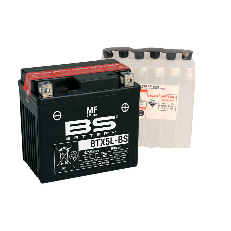 BS BATTERY BS MF - BTX5L-BS (YTX5L-BS) YTX5L-BS