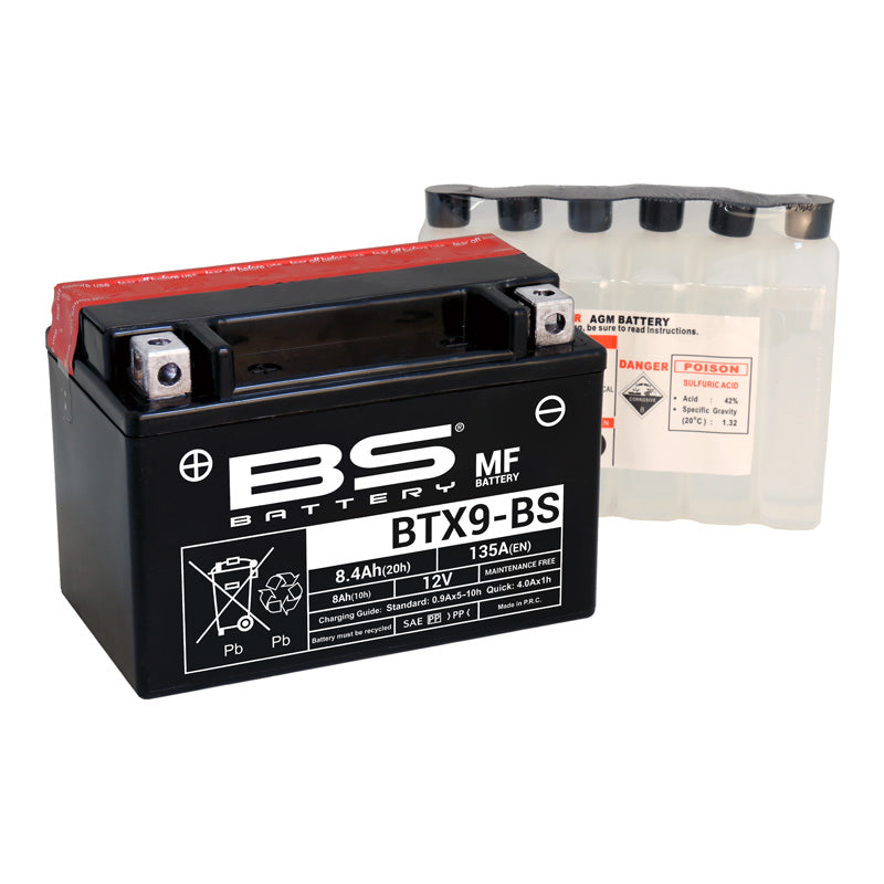 BS BATTERY BS MF - BTX9-BS (YTX9-BS) YTX9-BS
