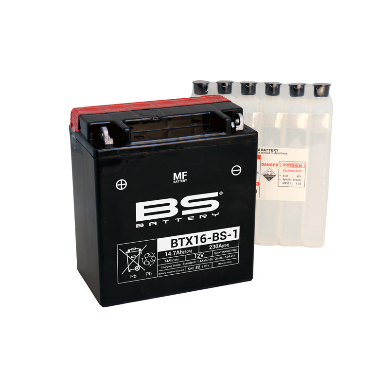 BS BATTERY BS MF - BTX16-BS-1 (YTX16-BS-1) YTX16-BS-1