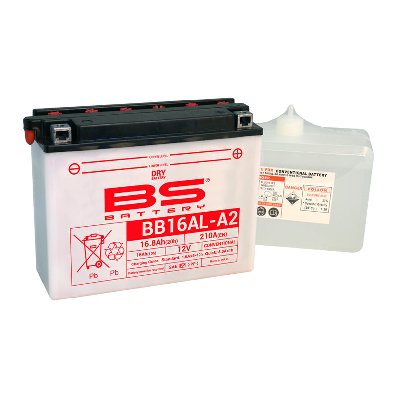 BS BATTERY BS DRY - BB16AL-A2  (WITH ACID PACK) (YB16AL-A2) YB16AL-A2