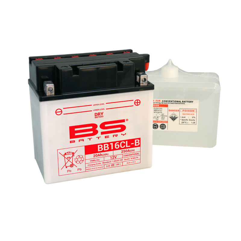 BS BATTERY BS DRY - BB16CL-B  (WITH ACID PACK) (YB16CL-B) YB16CL-B