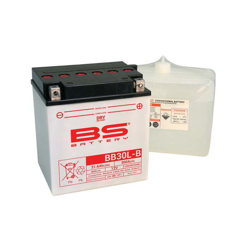 BS BATTERY BS DRY - BB30L-B  (WITH ACID PACK) (YB30L-B) YB30L-B