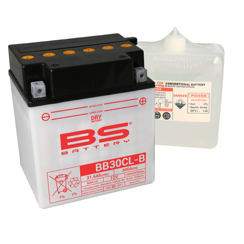 BS BATTERY BS DRY - BB30CL-B (WITH ACID PACK) (YB30CL-B) YB30CL-B