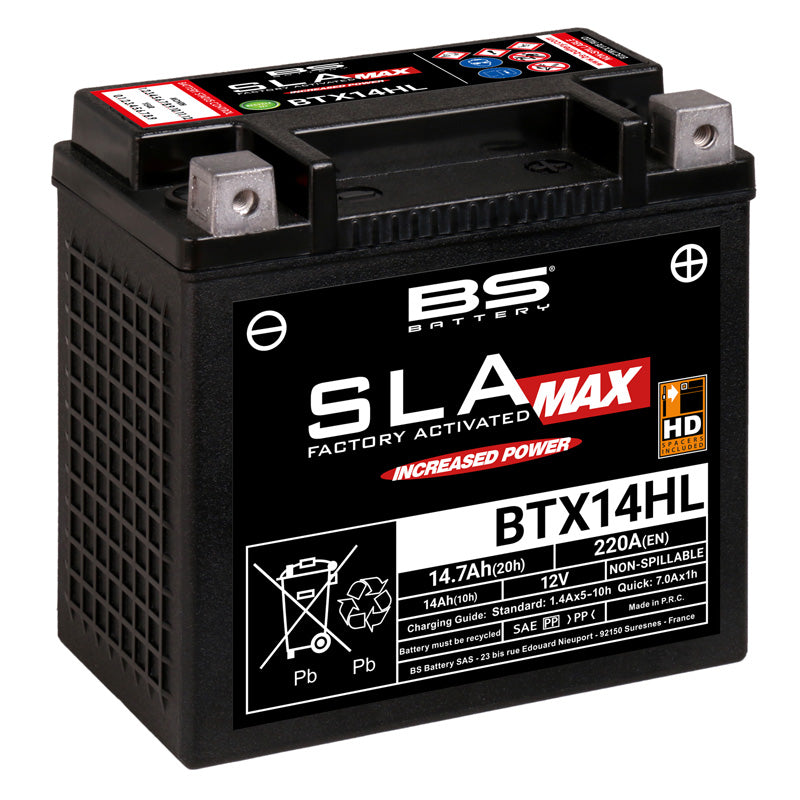 BS BATTERY BS SLA MAX - BTX14H (FA) (YTX14H) 300887