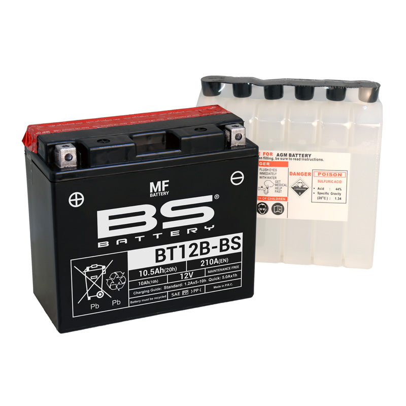 BS BATTERY BS MF - BT12B-BS (YT12B-BS) YT12B-BS