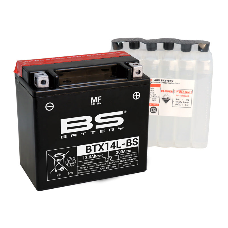 BS BATTERY BS MF - BTX14L-BS (YTX14L-BS) YTX14L-BS