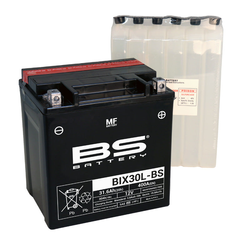 BS BATTERY BS MF - BIX30L-BS (YIX30L-BS) YIX30L-BS
