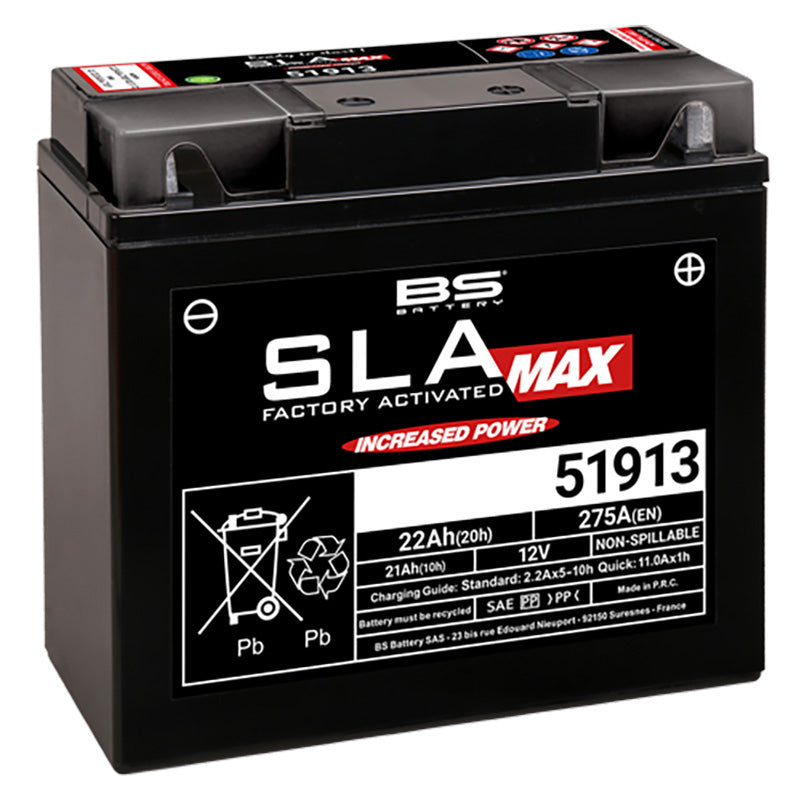 BS BATTERY BS SLA MAX - 51913 (FA) YT19BL