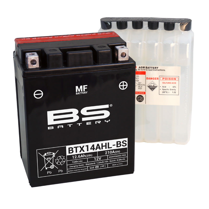 BS BATTERY BS MF - BTX14AHL-BS (YTX14AHL-BS) YTX14AHL-BS