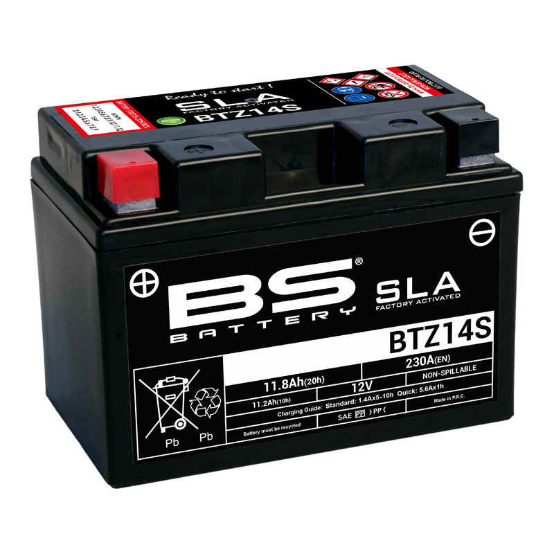 BS BATTERY BS SLA - BTZ14S (FA) (YTZ14S) YTZ14S