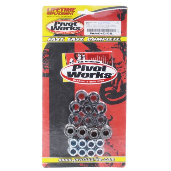 PIVOT WORKS A-ARM KIT FT/LWR HON PIVOTWORKS PWAAK-H02-432L