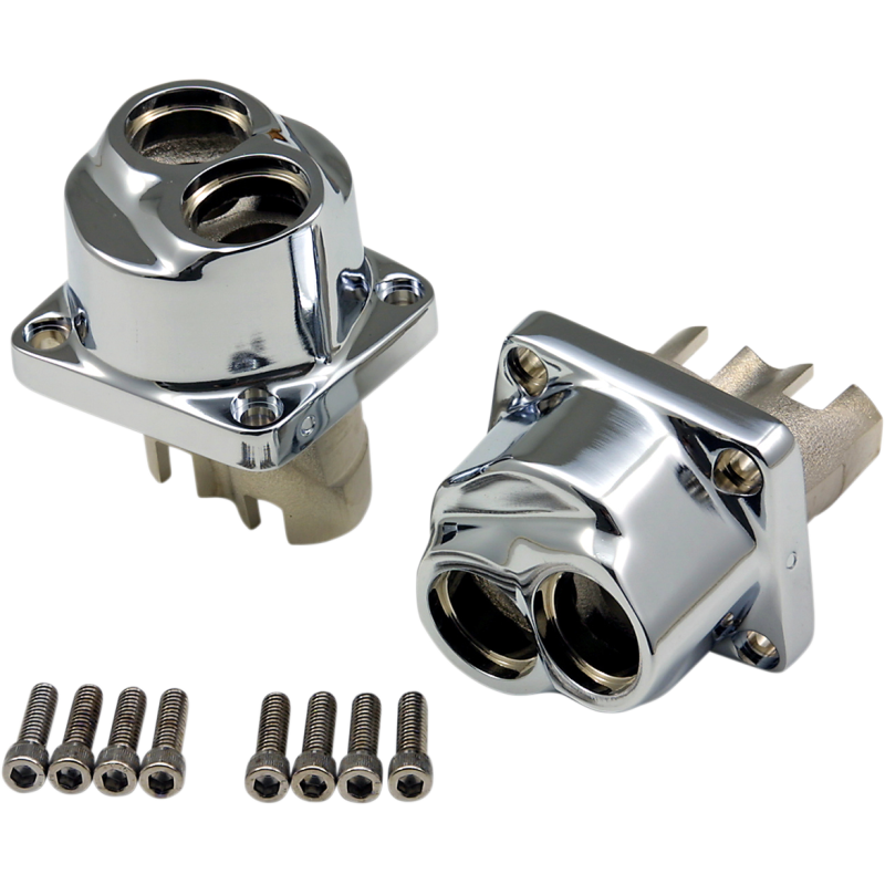 DRAG SPECIALTIES 84-99 BT L/BLOCK SET CHR W/SCREWS DS-194054