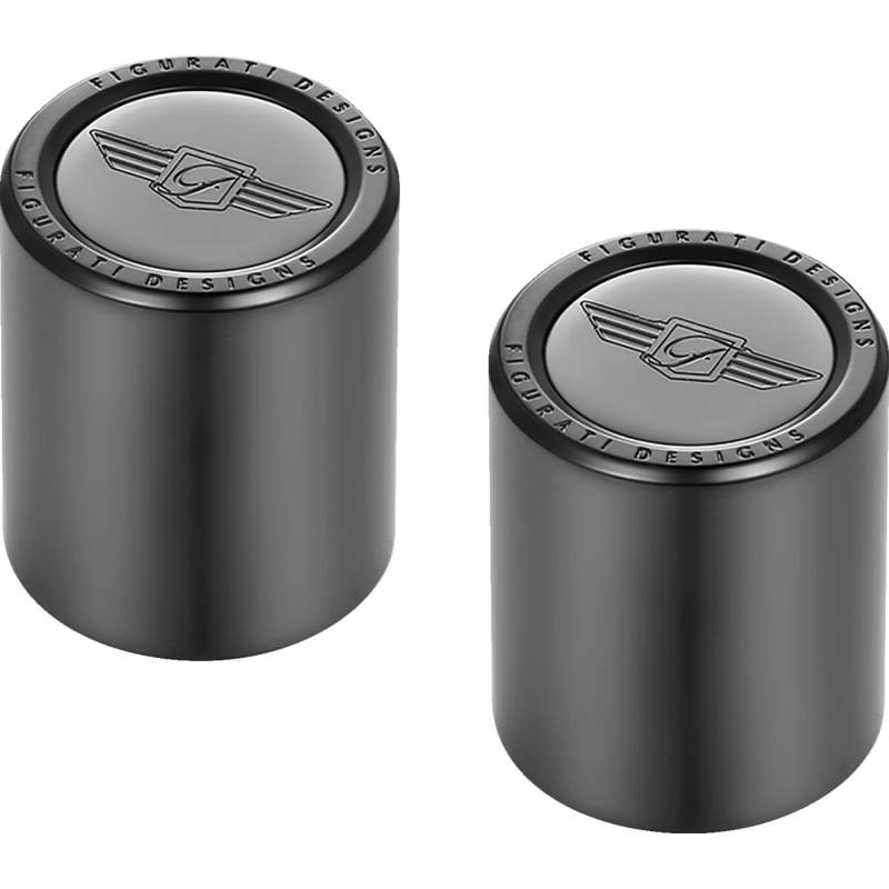 FIGURATI DESIGNS ND MAG DOCKING COVERS BLACK WITH FD LOGO-27.2X32MM FD01-DC-27.2/32-BLK