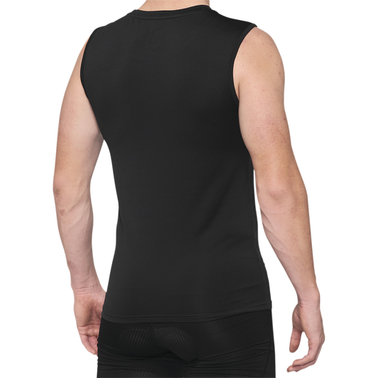 100% BASECAMP SLEEVELESS BASE LAYER BLACK XLG 40046-00003