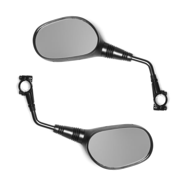 KENSEAN MIRROR YAM STYLE 4" STEM 7/8" BAR BK 16050