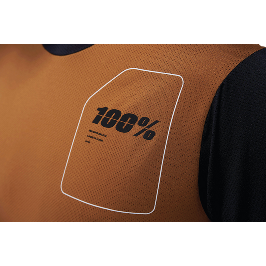 100% RIDECAMP JERSEY TERRACOTTA/BLACK SM 40027-00015