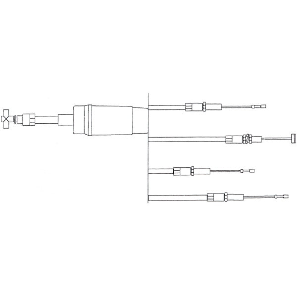 KIMPEX THROTTLE CABLE TRIPLE W/INJ POL 7080543