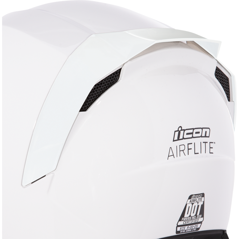 ICON AFLT REARSPOILER RUB WHITE 0133-1268