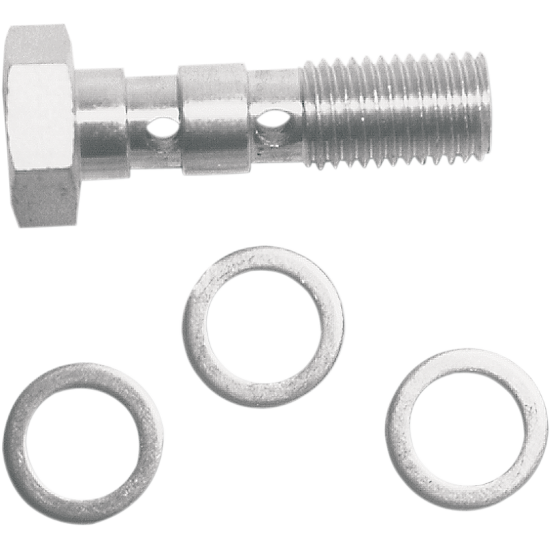 RUSSELL 3/8-24 DOUBLE BANJO BOLT CHROME RUSSELL R40517