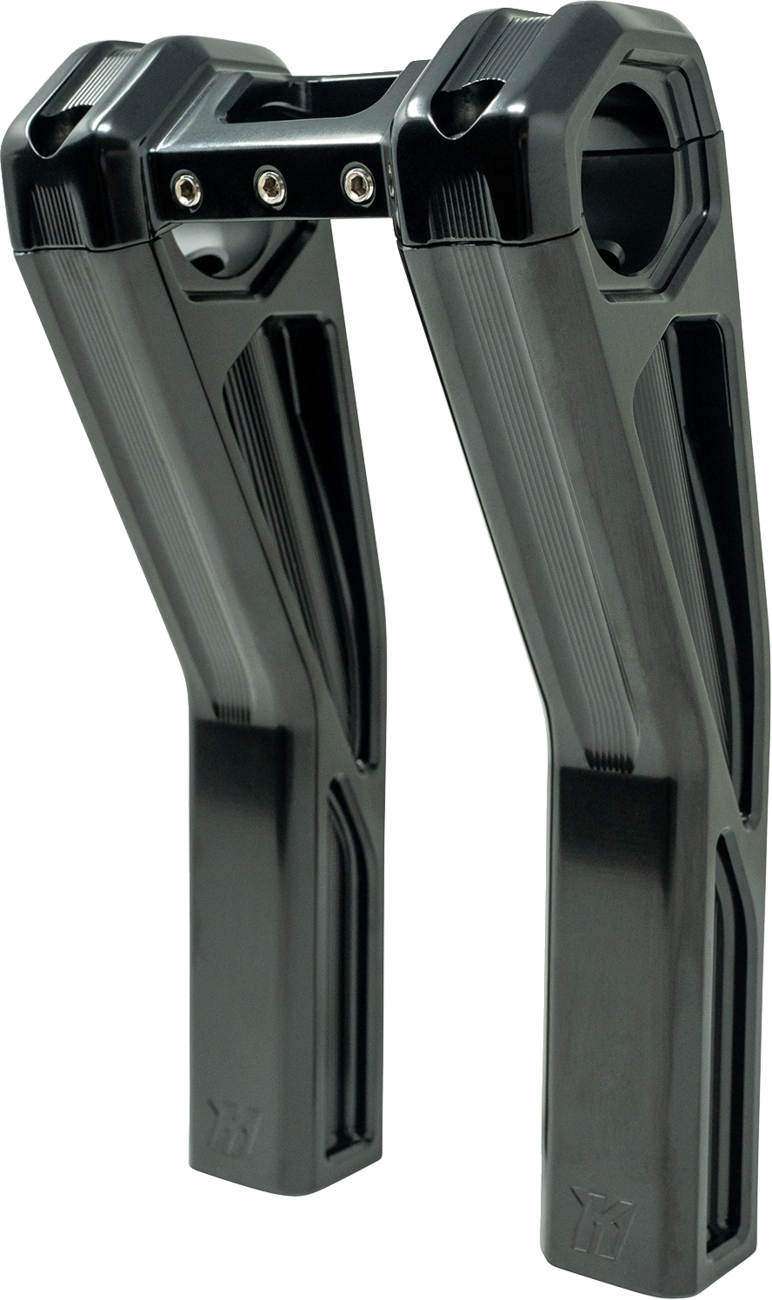 KODLIN ASCENT PRO RISERS - PULLBACK - 8" - GLOSS BLACK KUS55142