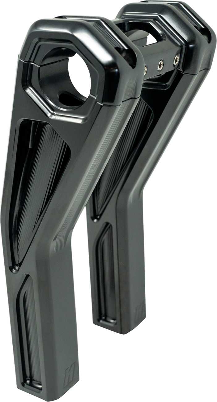 KODLIN ASCENT PRO RISERS - PULLBACK - 8" - GLOSS BLACK KUS55142