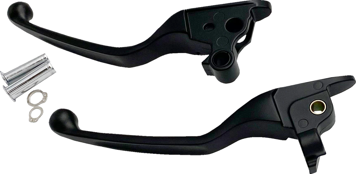 DRAG SPECIALTIES LEVER SET NARROW MATTE BLACK 08-13 TOUR H07-0585NMB