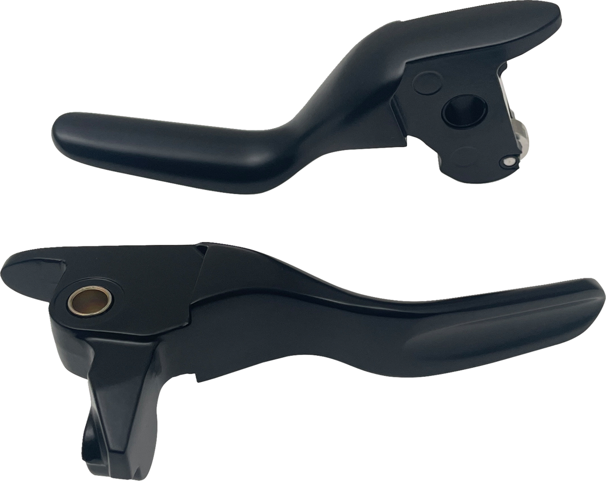 DRAG SPECIALTIES LEVER SET SHORT MATTE BLACK 14-16 TOUR H07-0591SMB