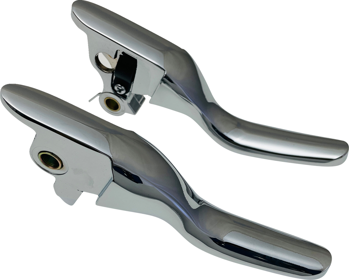 DRAG SPECIALTIES LEVER SET SHORT CHROME 21-23 TOUR H07-0730S