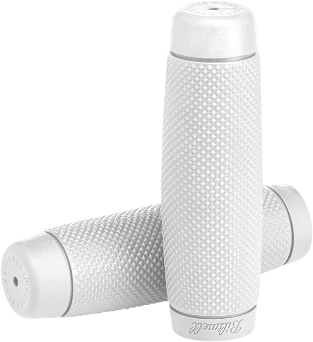 BILTWELL GRIPS RECOIL 1" WHITE 6703-0201