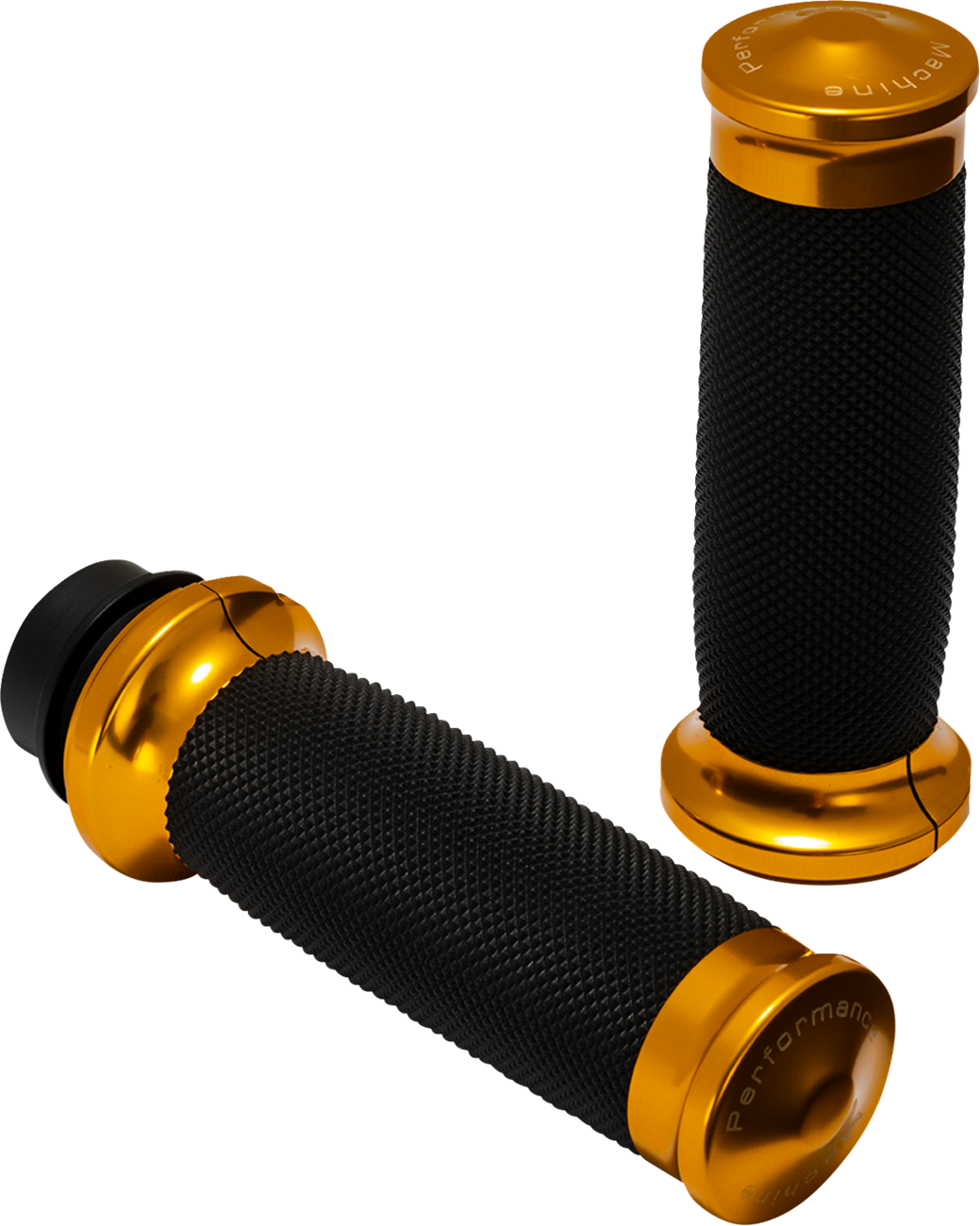 PERFORMANCE MACHINE CONTOUR HANDLE GRIP SET, GOLD 0063-2104M-G