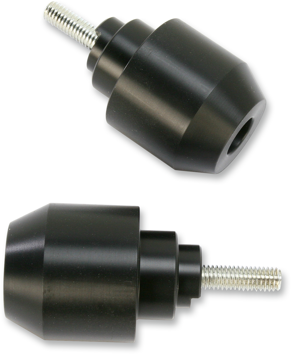 POWERSTANDS RACING BAR END SLIDERS BLACK 03-01900-02
