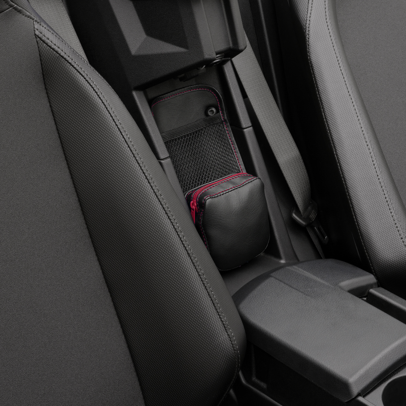 SHOW CHROME REAR CONSOLE ORGANIZER RD ZIPPER & STITCH H44-3ZRED